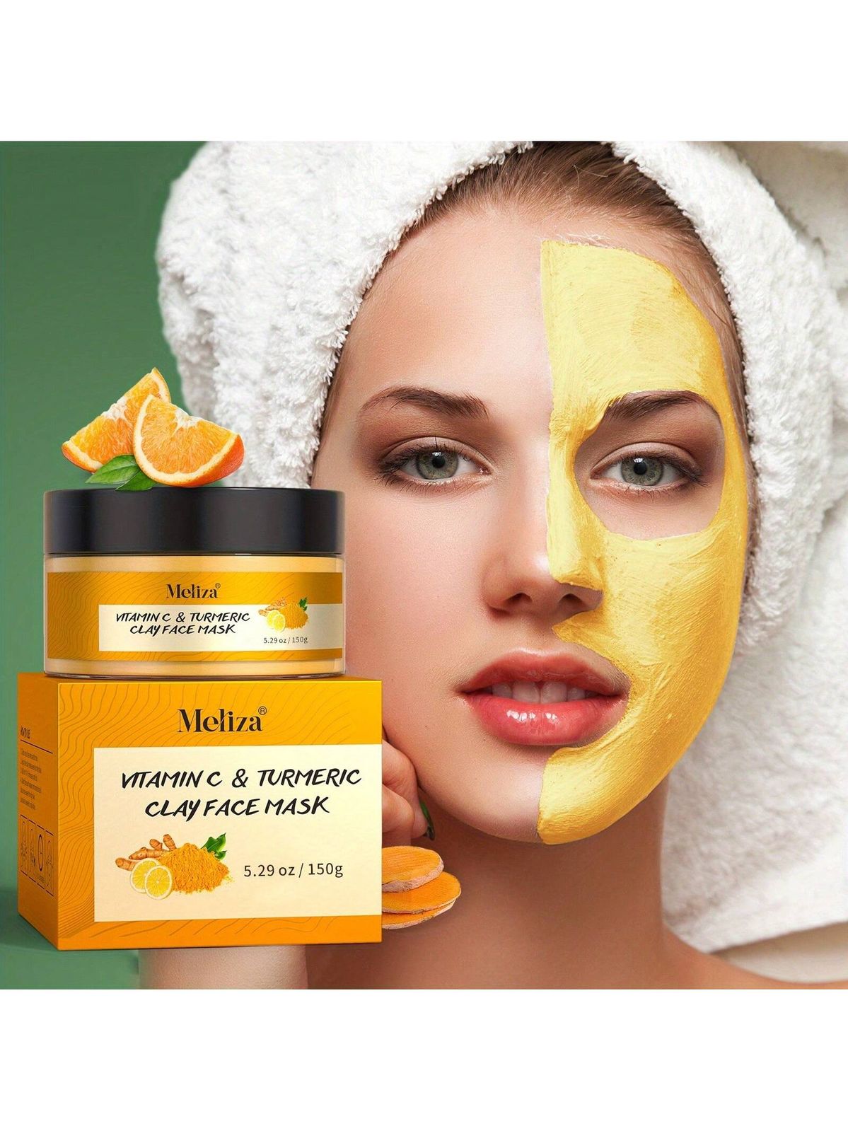 Vitamin C & Turmeric Exfoliating Facial Mask – Deep Cleansing & Pore Refining Treatment