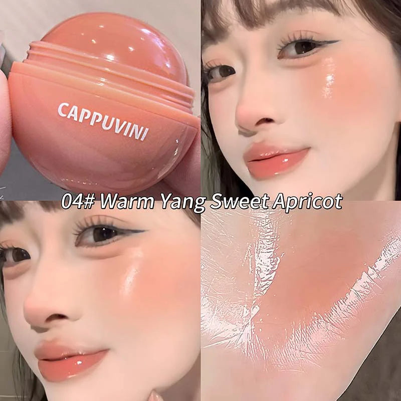 Cappuvini Juice Blush Ball β Water-Light Brightening Blusher for Lips & Cheeks