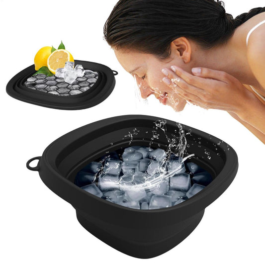 Portable Foldable Face Ice Bath Bowl – Cold Therapy Skincare Basin