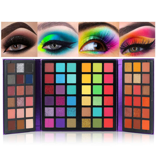 Shimmer Eyeshadow Palette – 72 Colors,