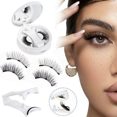 1 Pair Natural Magnetic Eyelashes – Reusable, Lightweight & Easy to Apply