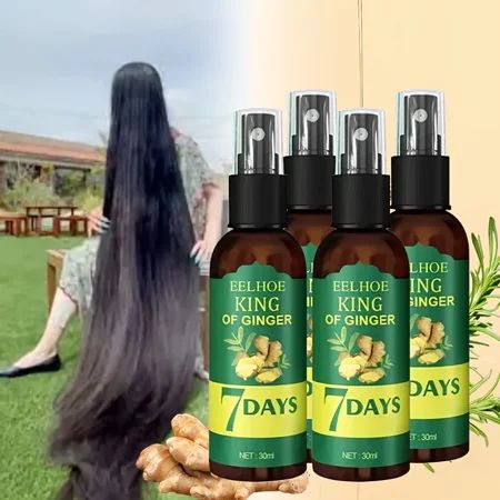 Hair Growth Serum – Fast Regrowth Ginger Essential Oil for Thick,  Strong Hair (10/20/40ml)