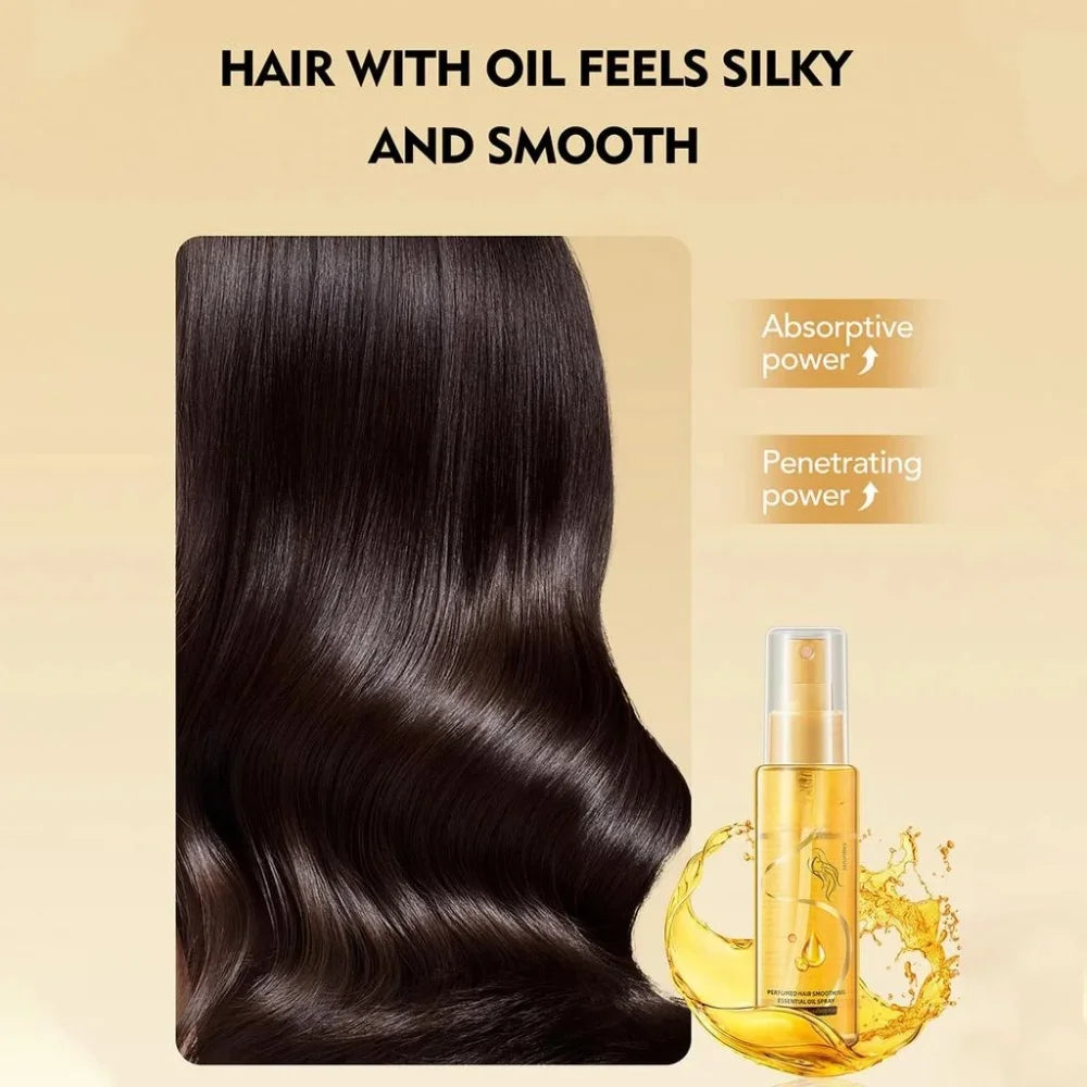 Hair Care Essential Oil Spray – Nourishing, Repairing & Shine-Boosting Mist for All Hair Types