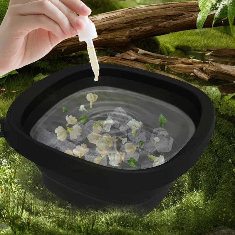 Portable Foldable Face Ice Bath Bowl – Cold Therapy Skincare Basin