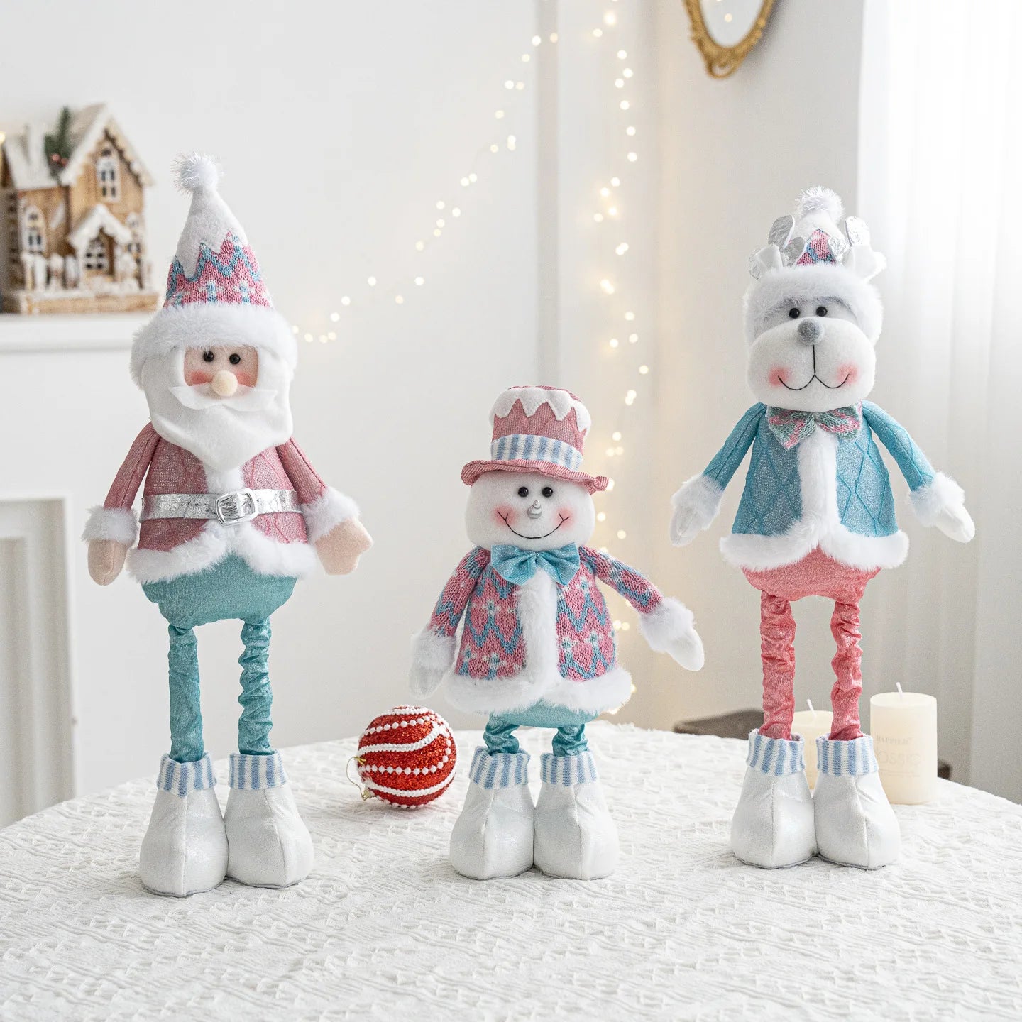 Christmas Santa, Snowman & Reindeer Decorations