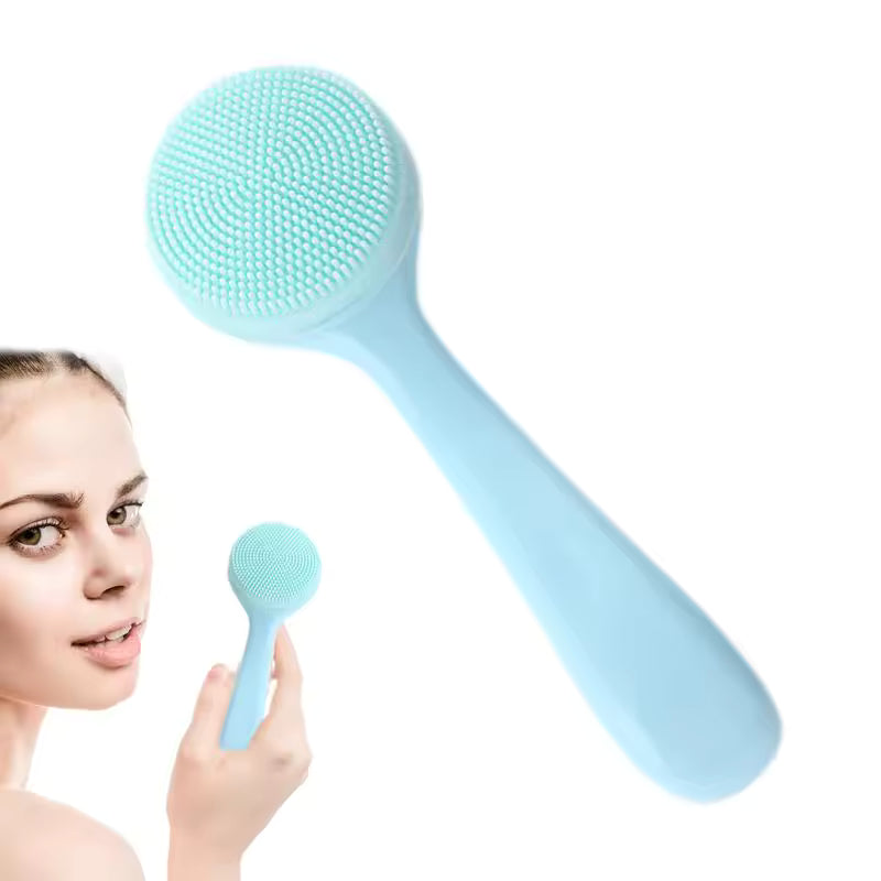 Silicone Facial Cleansing Brush – Manual Exfoliator & Face Wash