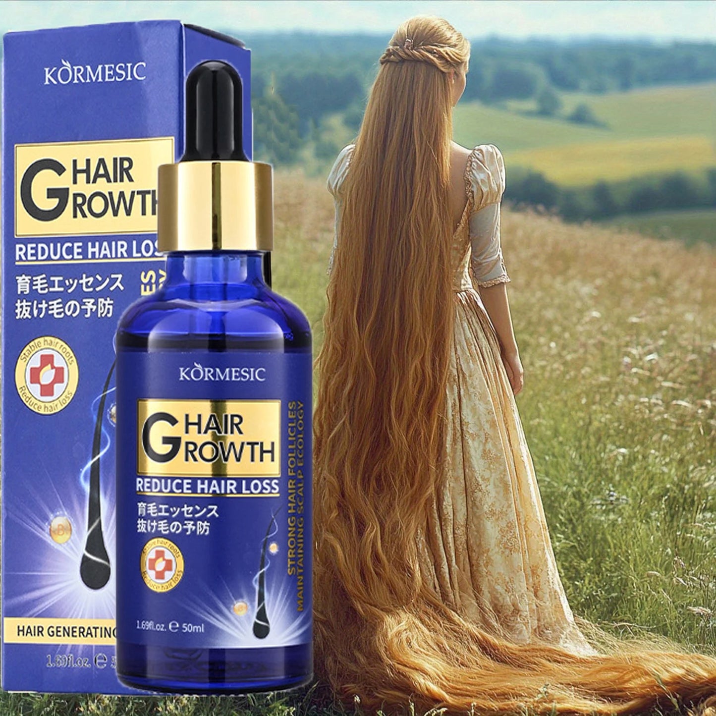 Hair Growth Serum – Anti-Loss Regrowth Oil for Stronger, Thicker Hair