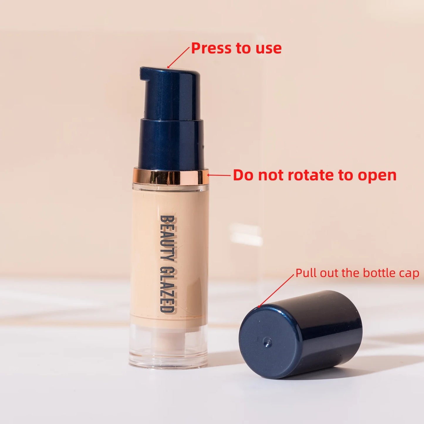 Beauty Glazed 6-Color Liquid Foundation – Full Coverage & Hydrating