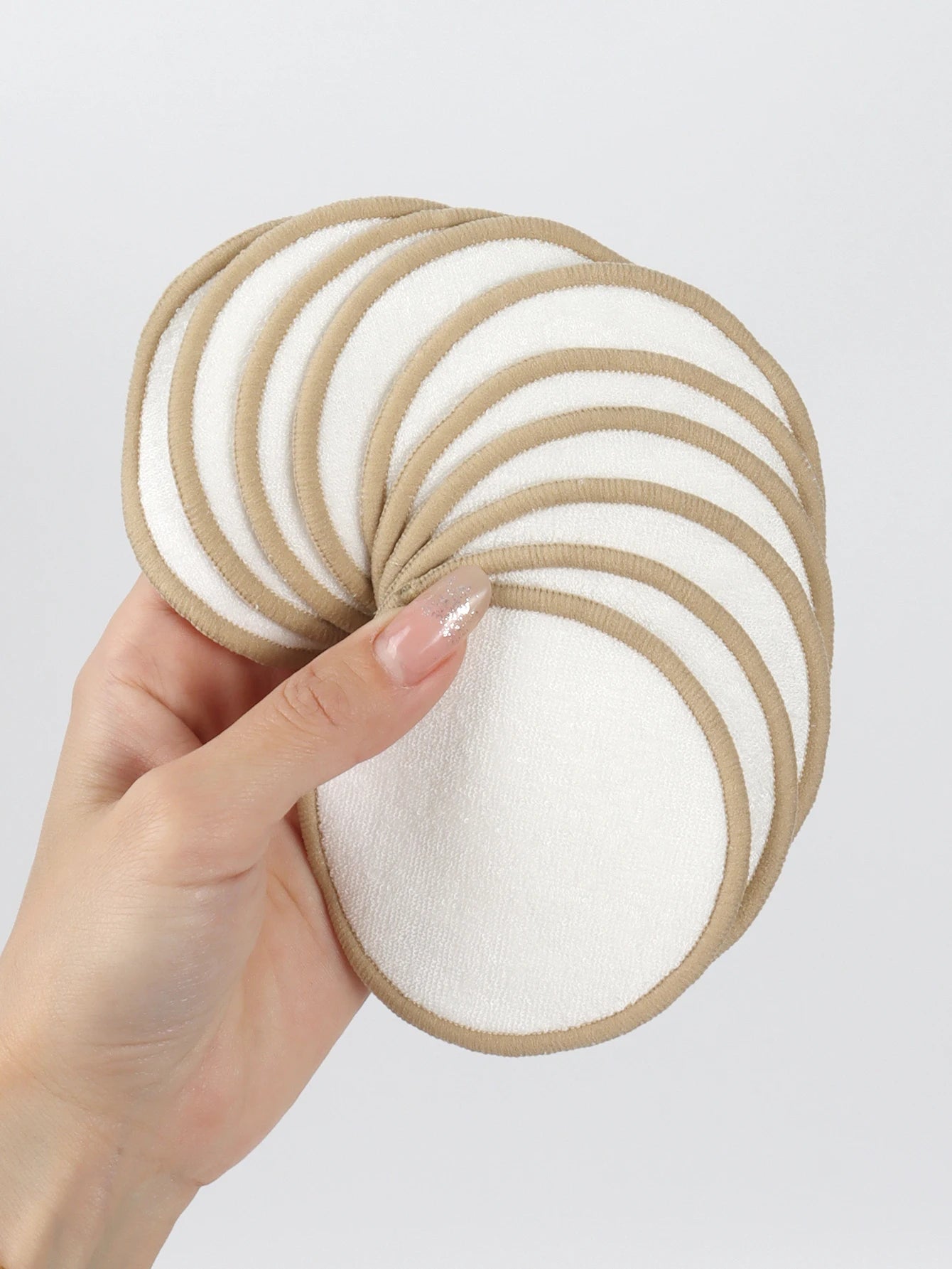 5/10/20-Pack Reusable Makeup Remover Pads – Washable Face Cleansing Puffs, Soft