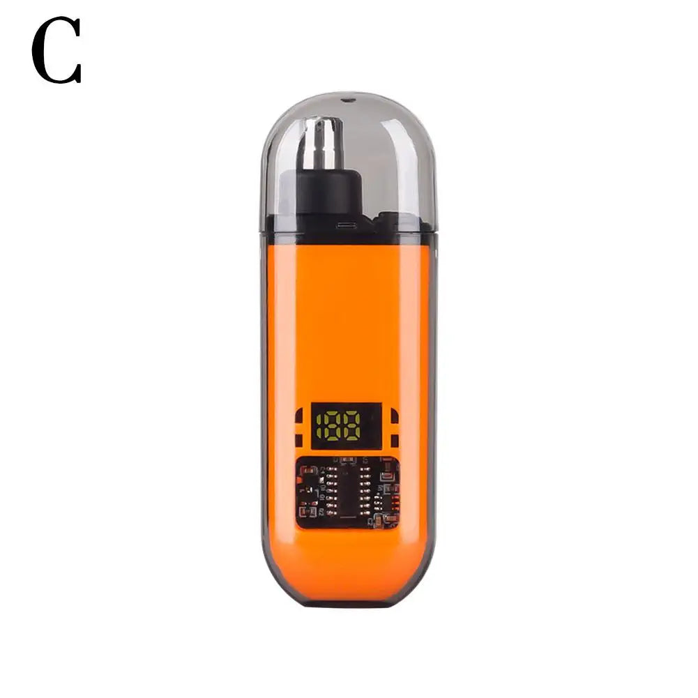 1PC Portable Electric Nose Hair Trimmer – USB Rechargeable Nose, Ear & Eyebrow Groomer