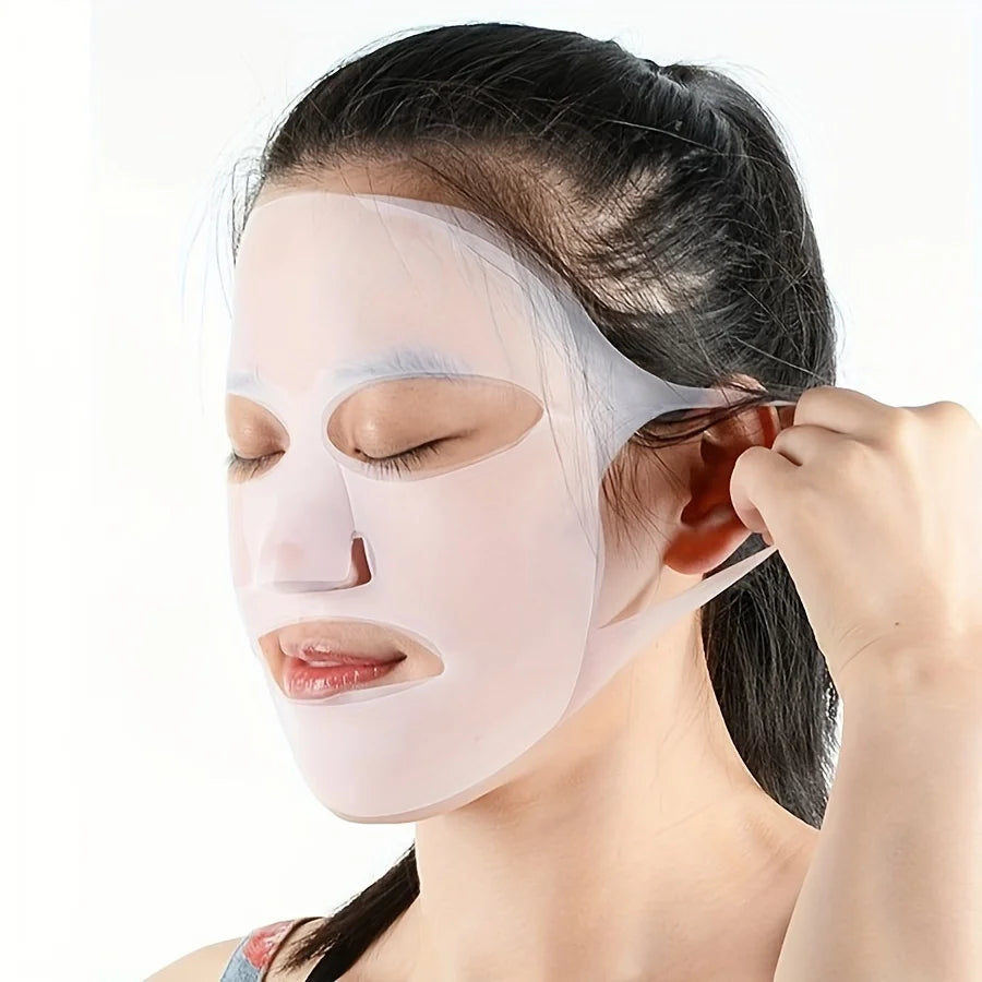 1 Piece 3D Silicone Mask Cover – Reusable Facial Tool to Boost Mask Hydration