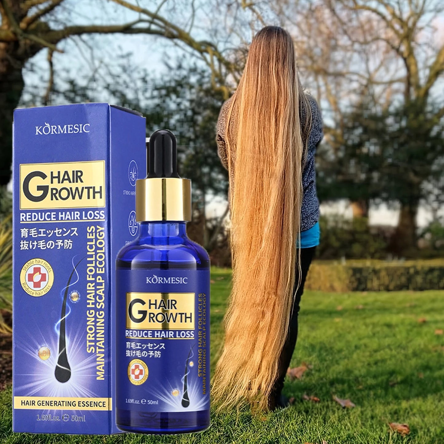 Hair Growth Serum – Anti-Loss Regrowth Oil for Stronger, Thicker Hair