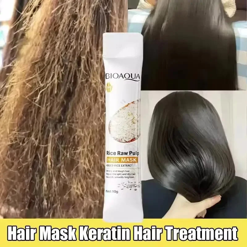 Rice Magical Keratin Hair Mask – 5-Second Repair for Damaged, Frizzy & Dry Hair