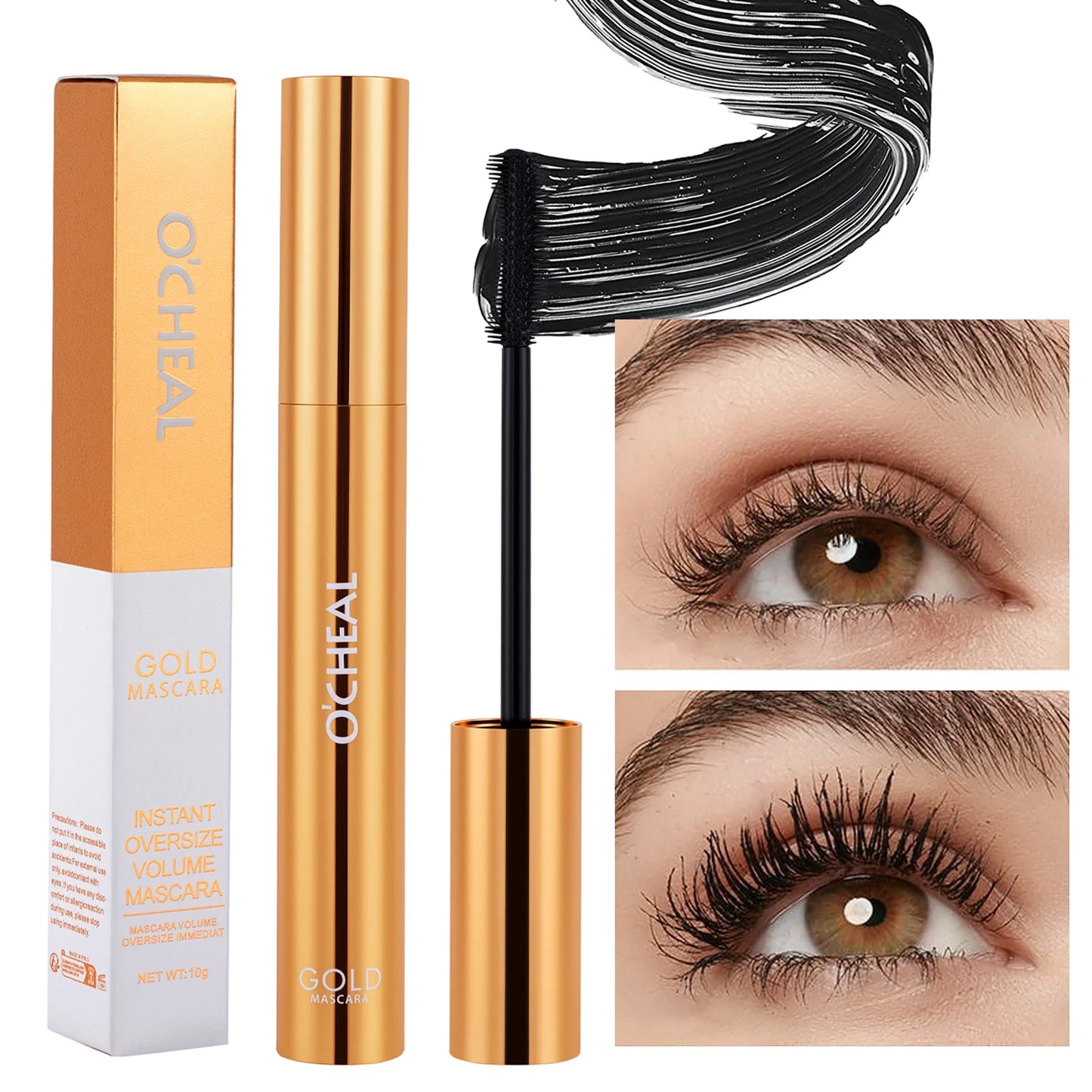 O’cheal 3D Silk Black Mascara – Thick, Long & Curled Lash Extension Effect