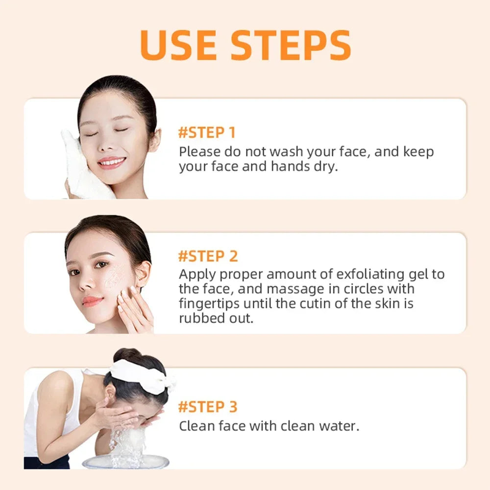 Orange Exfoliating Gel – Gentle Dead Skin Remover & Brightening Korean Peeling Gel (50g)