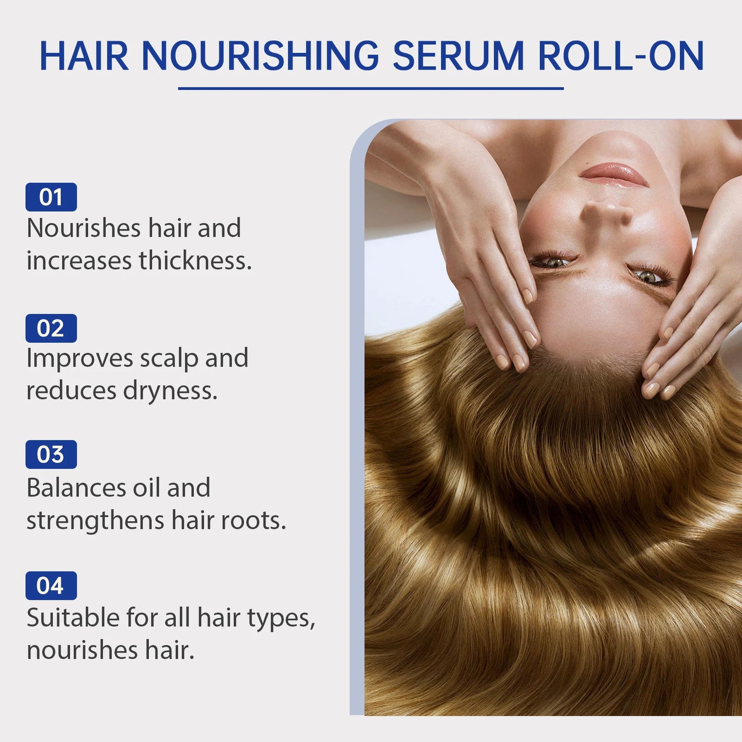Hair Care Serum Roll-On – Anti Hair Loss, Baldness Repair & Scalp Massage