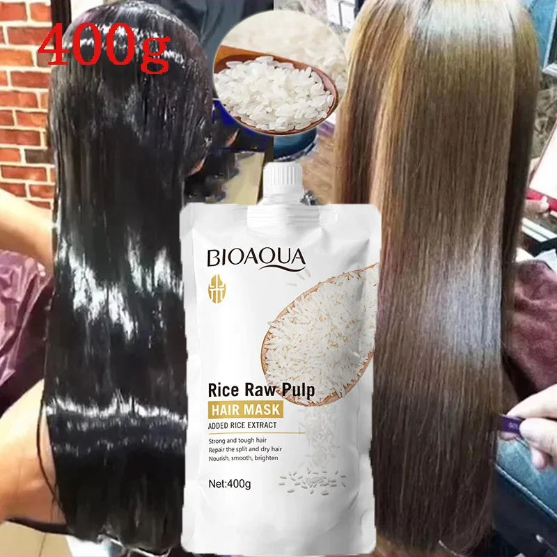 Rice Magical Keratin Hair Mask – 5-Second Repair for Damaged, Frizzy & Dry Hair