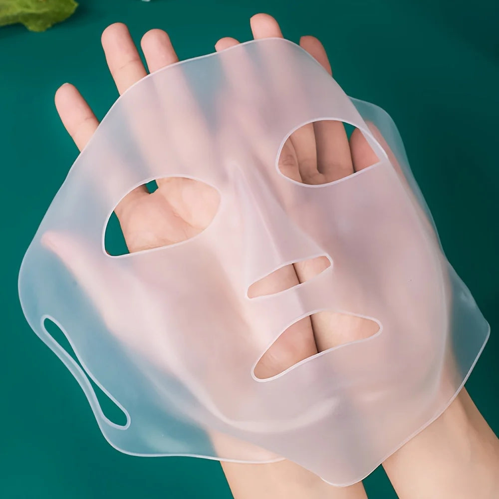 1 Piece 3D Silicone Mask Cover – Reusable Facial Tool to Boost Mask Hydration