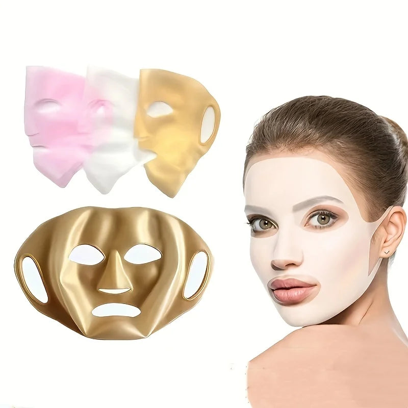 3D Silicone Mask Cover Fixed Mask Tool Ear Hanging Mask for Moisturizing Face