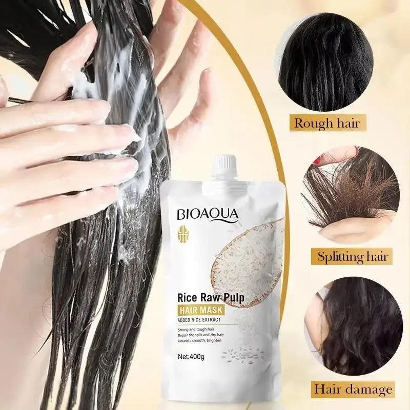 Rice Magical Keratin Hair Mask – 5-Second Repair for Damaged, Frizzy & Dry Hair