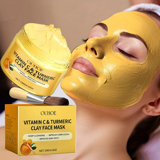 Vitamin C & Turmeric Exfoliating Facial Mask – Deep Cleansing & Pore Refining Treatment
