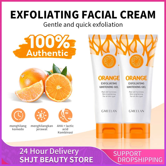 Orange Exfoliating Gel – Gentle Dead Skin Remover & Brightening Korean Peeling Gel (50g)