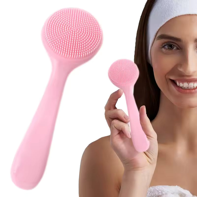 Silicone Facial Cleansing Brush – Manual Exfoliator & Face Wash