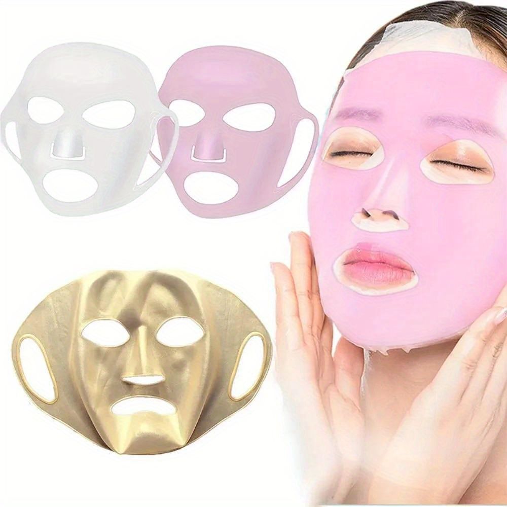 3D Silicone Mask Cover Fixed Mask Tool Ear Hanging Mask for Moisturizing Face