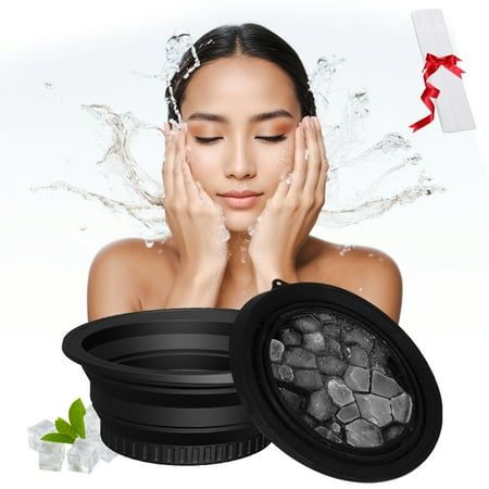 Portable Foldable Face Ice Bath Bowl – Cold Therapy Skincare Basin