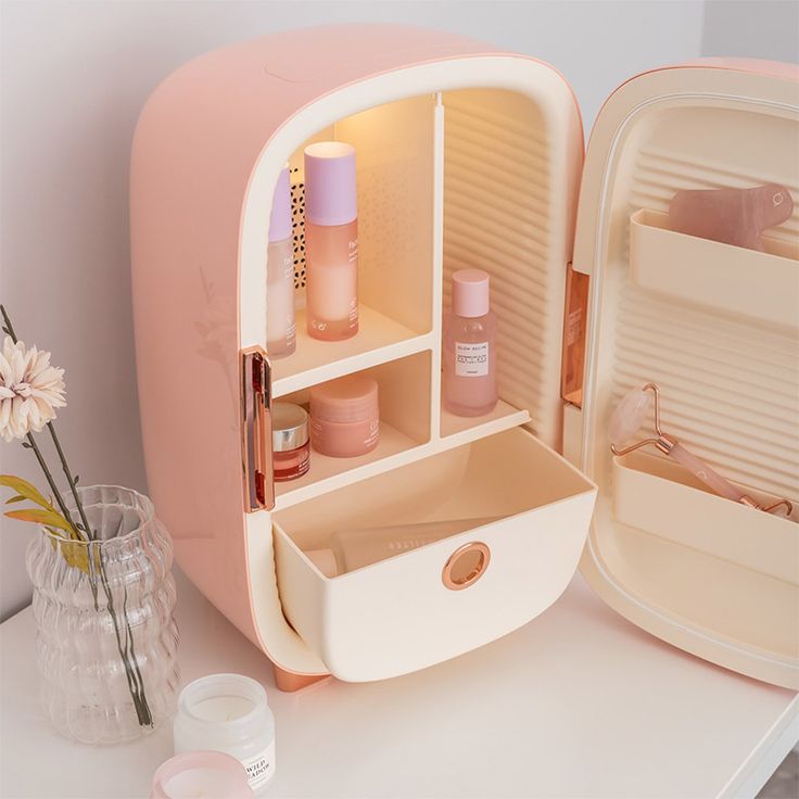 4L Mini Fridge – Portable Car & Home Cooler for Skincare, Food & Drinks